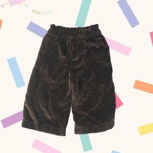 gap baby dark brown corduroy wide-leg pants 12-18M 90s look